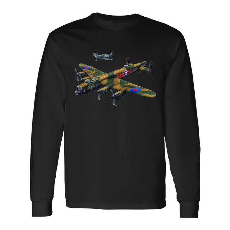 Battle Of Britain Airforce War Plane Tshirt Long Sleeve T-Shirt Gifts ideas