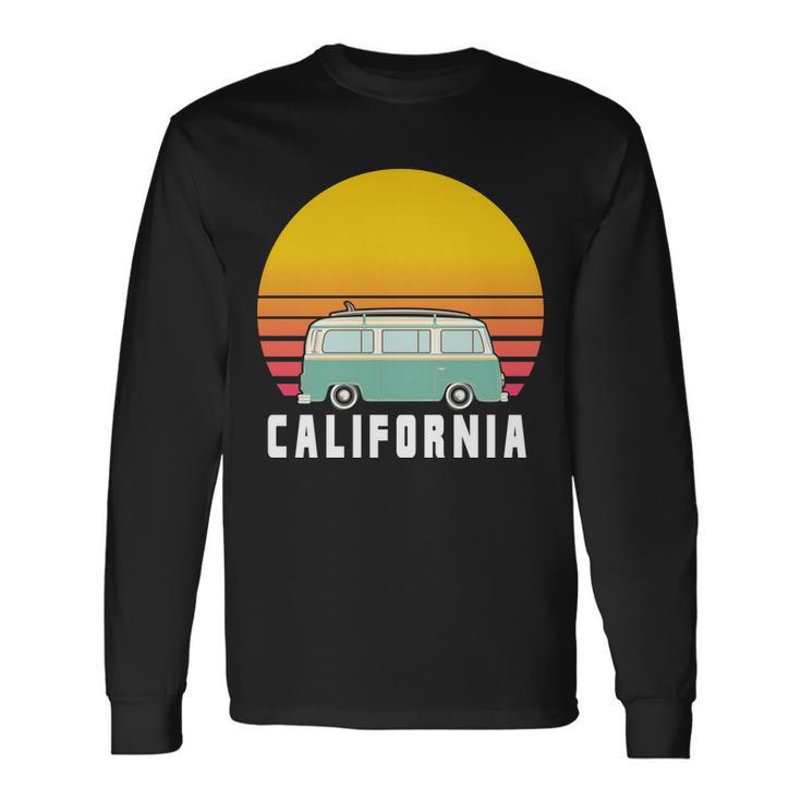 Beach Bum California Hippie Van Long Sleeve T-Shirt