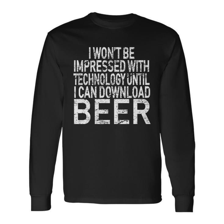 Beer Drinker Long Sleeve T-Shirt