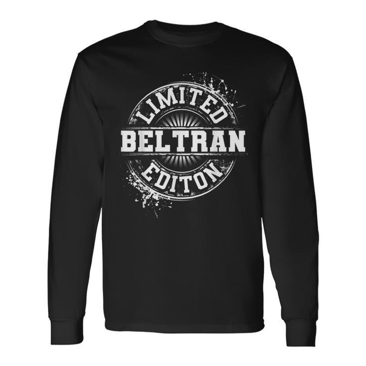 Beltran Surname Tree Birthday Reunion Idea Long Sleeve T-Shirt