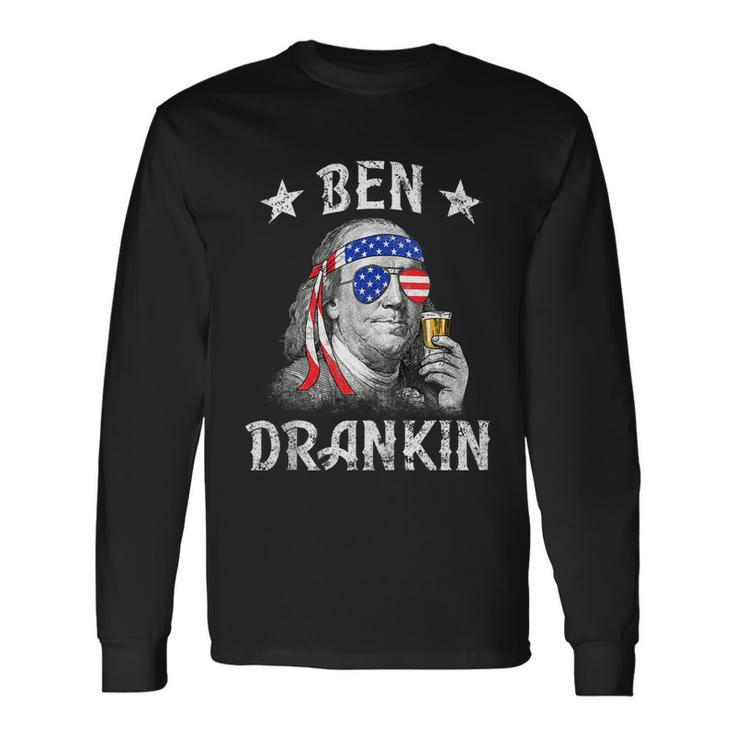 Ben Drankin 4Th Of July V2 Long Sleeve T-Shirt