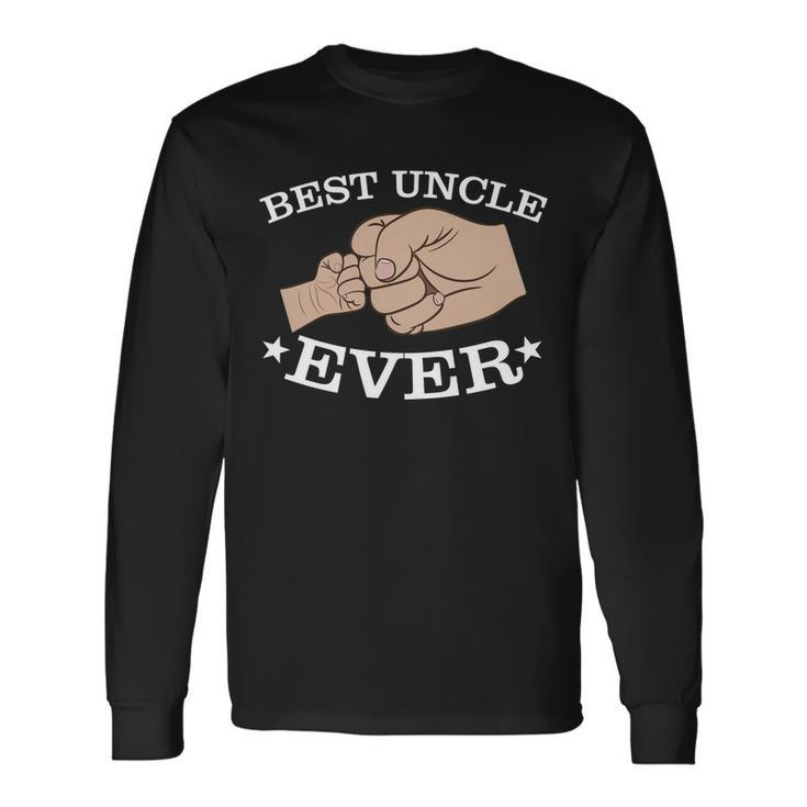 Best Uncle Ever Fist Bump Tshirt Long Sleeve T-Shirt