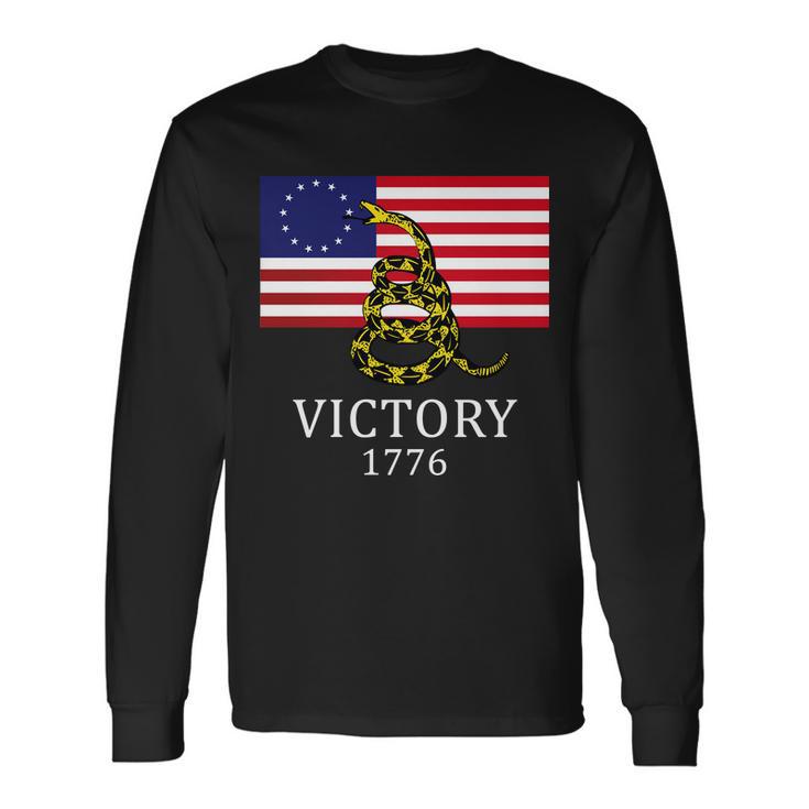 Betsy Ross Flag Dont Tread On Me 13 Colonies Long Sleeve T-Shirt