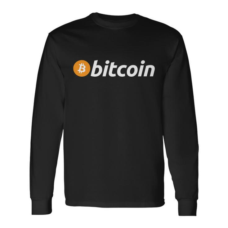 Bitcoin Logo Tshirt Long Sleeve T-Shirt