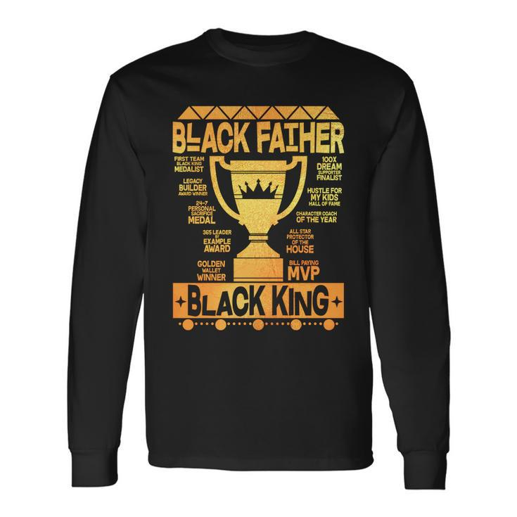 Black Father Black King Tshirt Long Sleeve T-Shirt