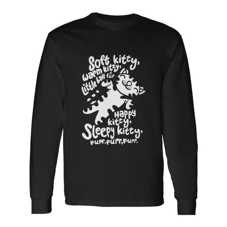 Black Soft Kitty Long Sleeve T-Shirt