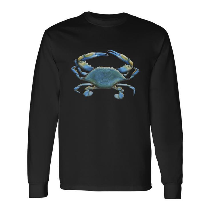 Blue Crab 3D Tshirt Long Sleeve T-Shirt Gifts ideas
