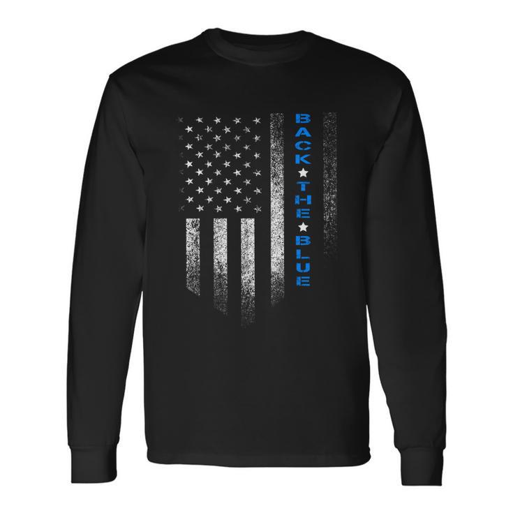 Back The Blue Long Sleeve T-Shirt