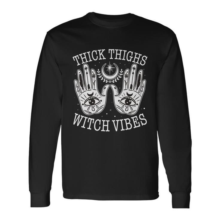 Boho Thick Thighs Witch Vibes Long Sleeve T-Shirt