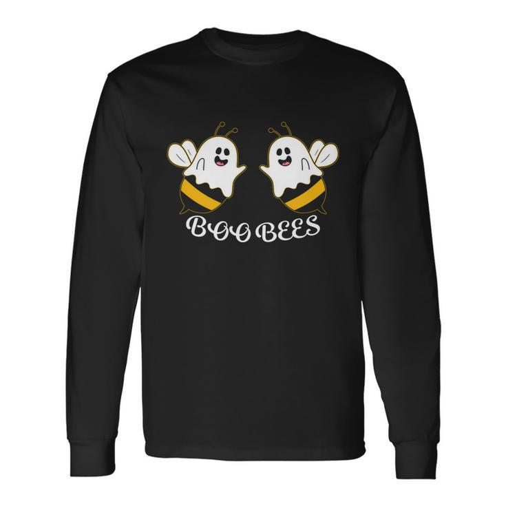 Boo Bees Ghost Halloween Quote Long Sleeve T-Shirt