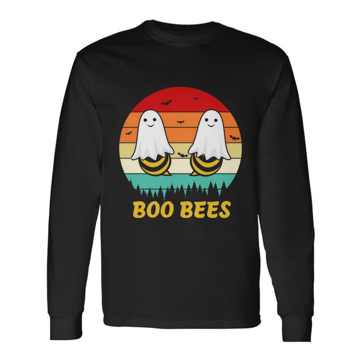 Boo Bees Ghost Halloween Quote V2 Long Sleeve T-Shirt