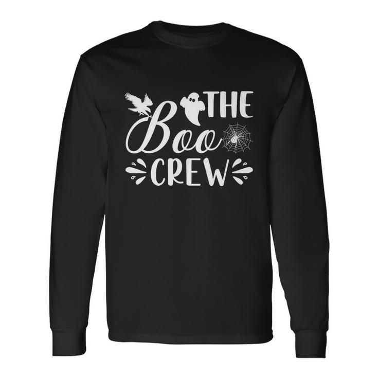 The Boo Crew Halloween Quote Long Sleeve T-Shirt Gifts ideas