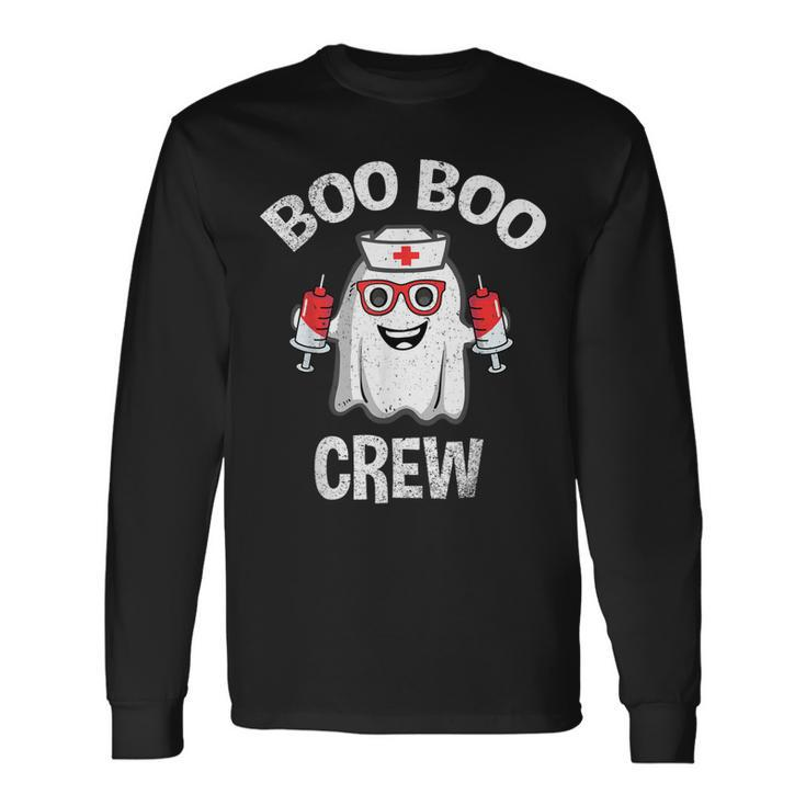 Boo Boo Crew Nurse Halloween Costume For Long Sleeve T-Shirt