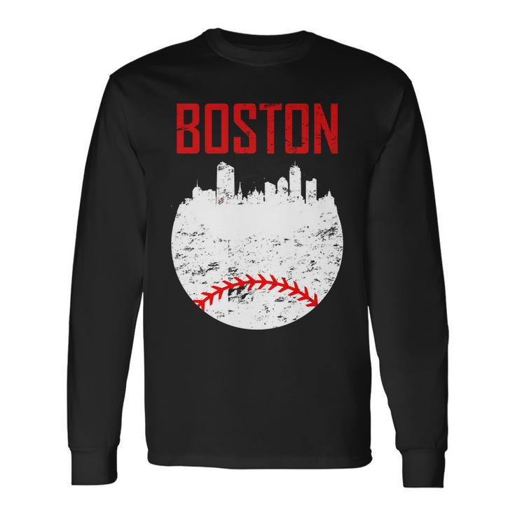 Boston Baseball City Long Sleeve T-Shirt