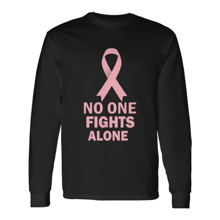 Bougie Hounds No One Fights Alone Long Sleeve T-Shirt Gifts ideas
