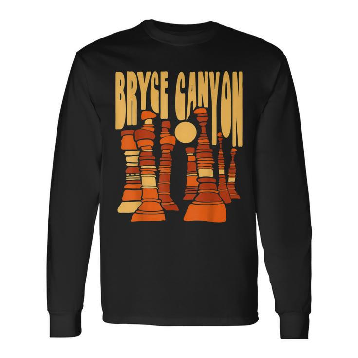 Bryce Canyon National Park Vintage Hoo Doo Retro Graphic Long Sleeve T-Shirt