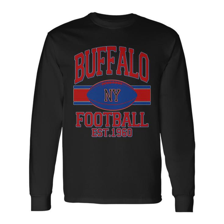 Buffalo New York Football Classic Logo Fan Long Sleeve T-Shirt