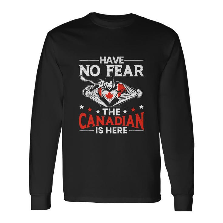 Canada Day Maple Leaf Proud Canuck Long Sleeve T-Shirt