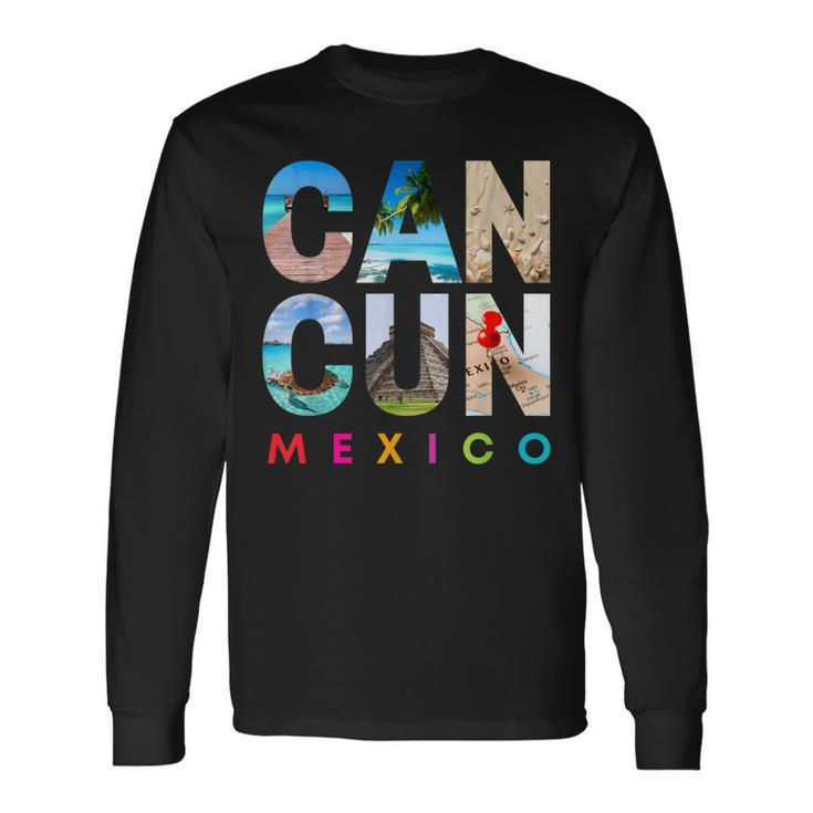 Cancun Mexico 2022 Vacation Beach Matching Group Men Women Long Sleeve T-Shirt T-shirt Graphic Print