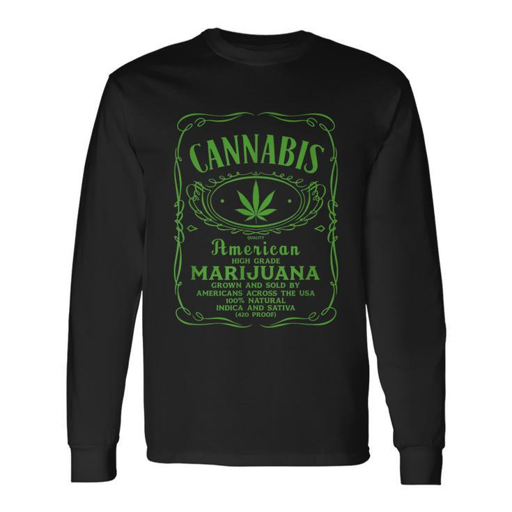 Cannabis Tshirt Long Sleeve T-Shirt