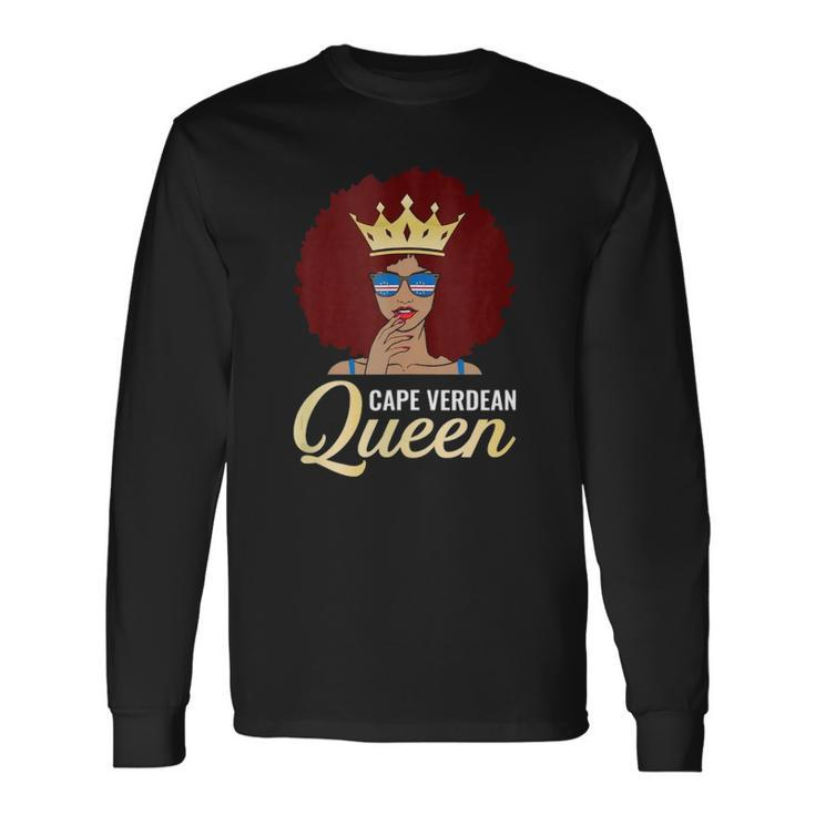 Cape Verdean Queen Cape Verdean Long Sleeve T-Shirt T-Shirt Gifts ideas