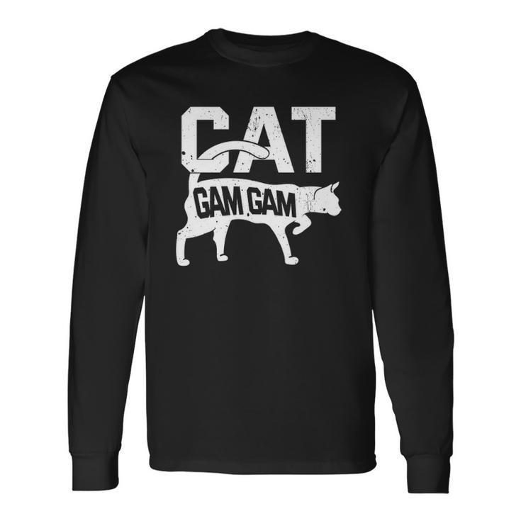 Cat Gam Gam Kitten Pet Owner Meow Long Sleeve T-Shirt T-Shirt Gifts ideas