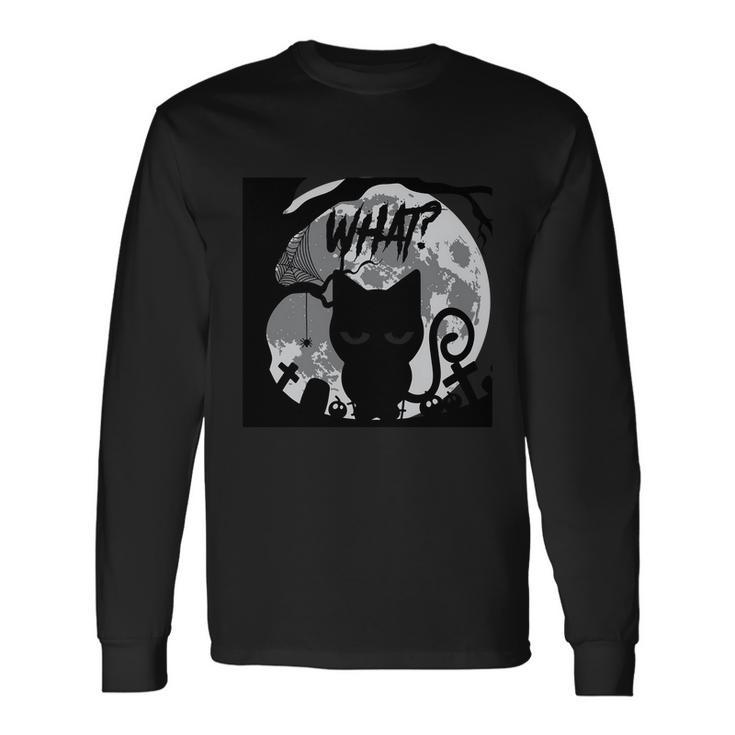 What Cat Halloween Quote V2 Long Sleeve T-Shirt