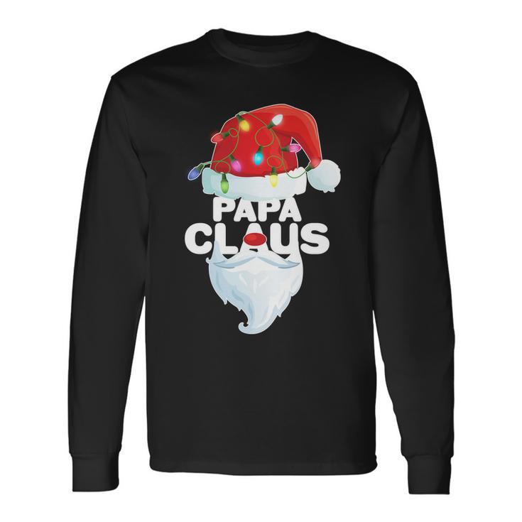 Christmas Papa Claus Tshirt Long Sleeve T-Shirt