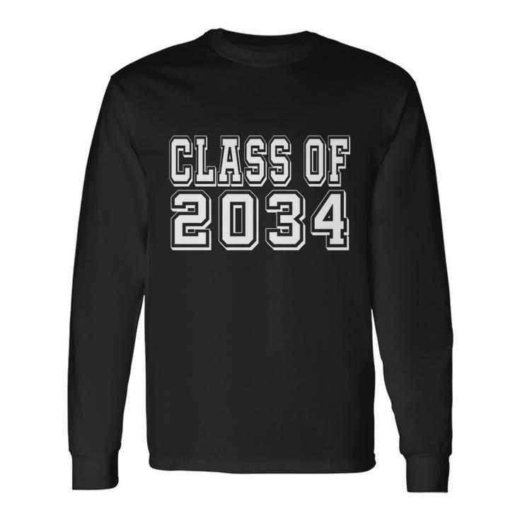 Class Of 2034 Grow With Me Tshirt Long Sleeve T-Shirt