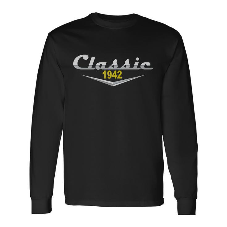 Classic 1942 Vintage 80Th Birthday Long Sleeve T-Shirt