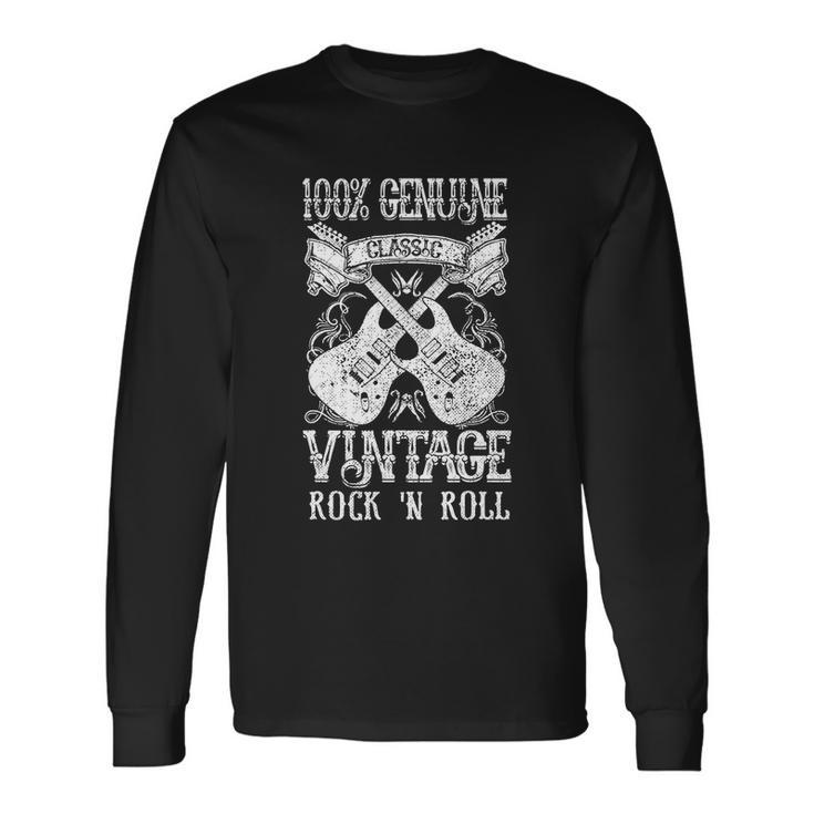 Classic Vintage Rock N Roll Music Guitars Long Sleeve T-Shirt Gifts ideas