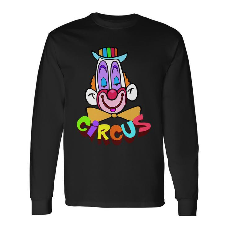 Clown Circus Face Retro Tshirt Long Sleeve T-Shirt