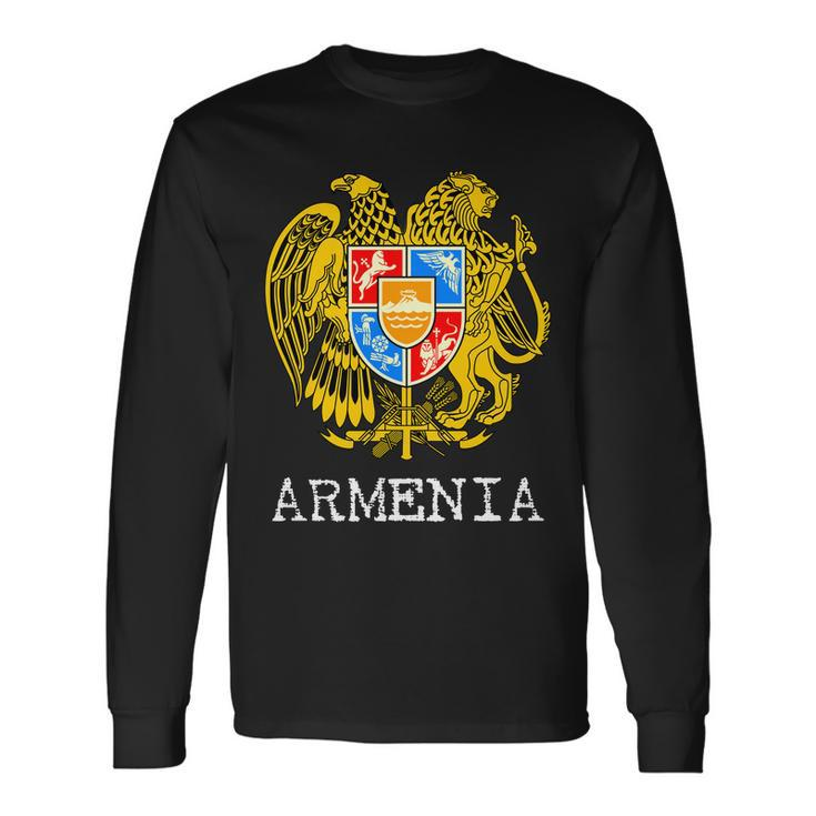 Coat Of Arms Of Armenia Long Sleeve T-Shirt