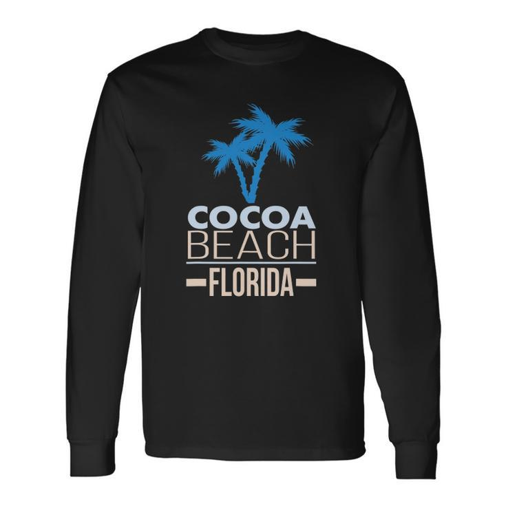 Cocoa Beach Florida Palm Tree Long Sleeve T-Shirt T-Shirt