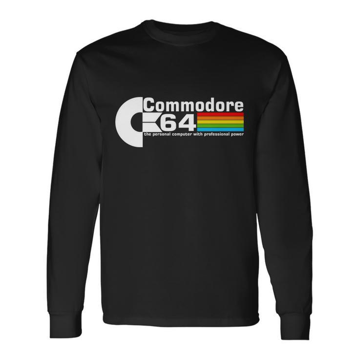 Commodore 64 Retro Computer Tshirt Long Sleeve T-Shirt