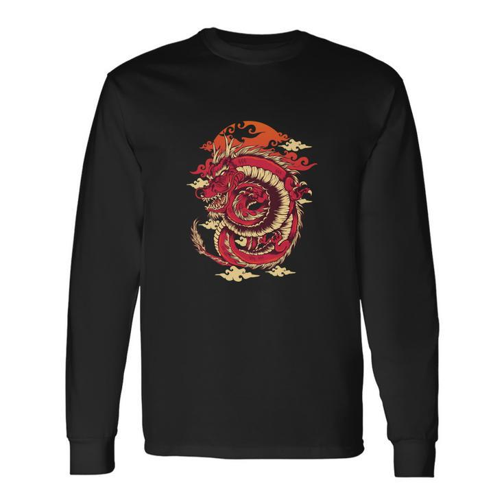 Cool Dragon Cloud Long Sleeve T-Shirt