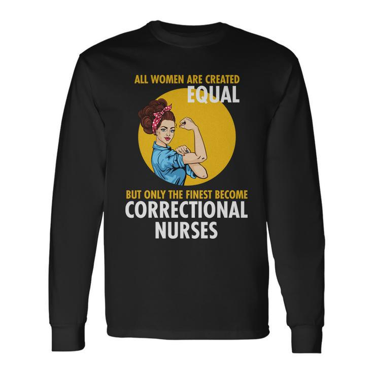 Correctional Nurse Tshirt Long Sleeve T-Shirt Gifts ideas