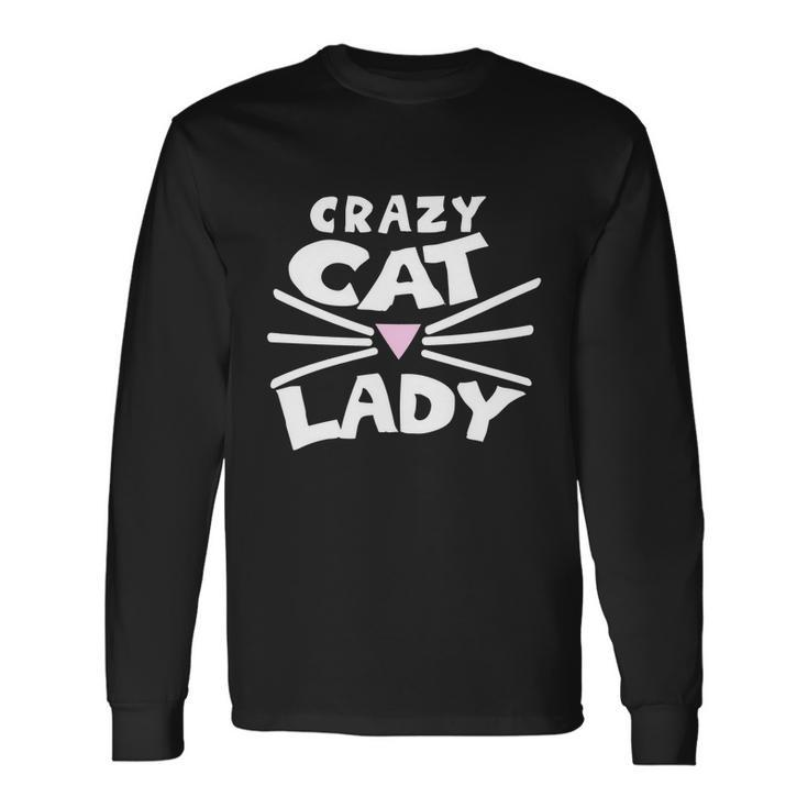 Crazy Cat Lady Long Cute Cat Long Sleeve T-Shirt