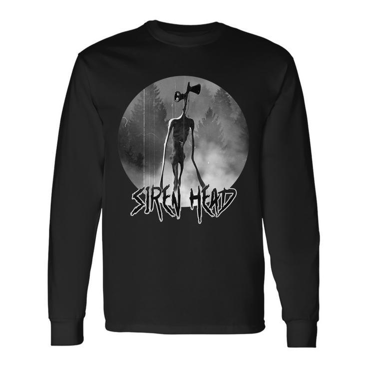 Creepy Siren Head Horror Long Sleeve T-Shirt