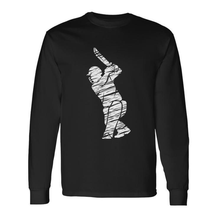 Cricket Sport Player Long Sleeve T-Shirt