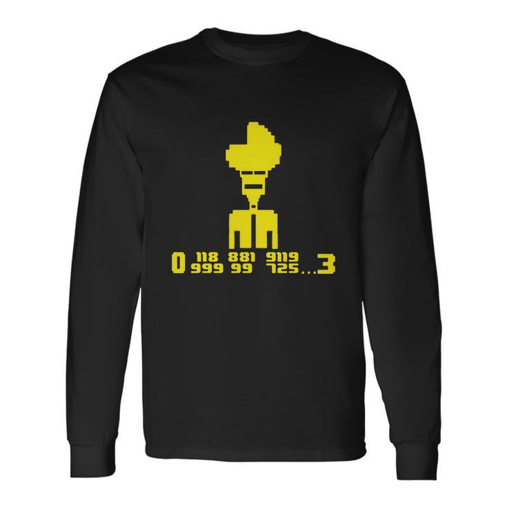 It Crowd Number Moss Long Sleeve T-Shirt