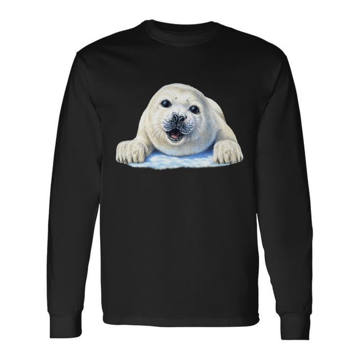 Cute Seal Wildlife Tshirt Long Sleeve T-Shirt