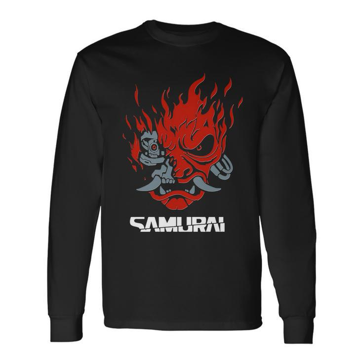 Cyberpunk Cyborg Samurai Long Sleeve T-Shirt Gifts ideas