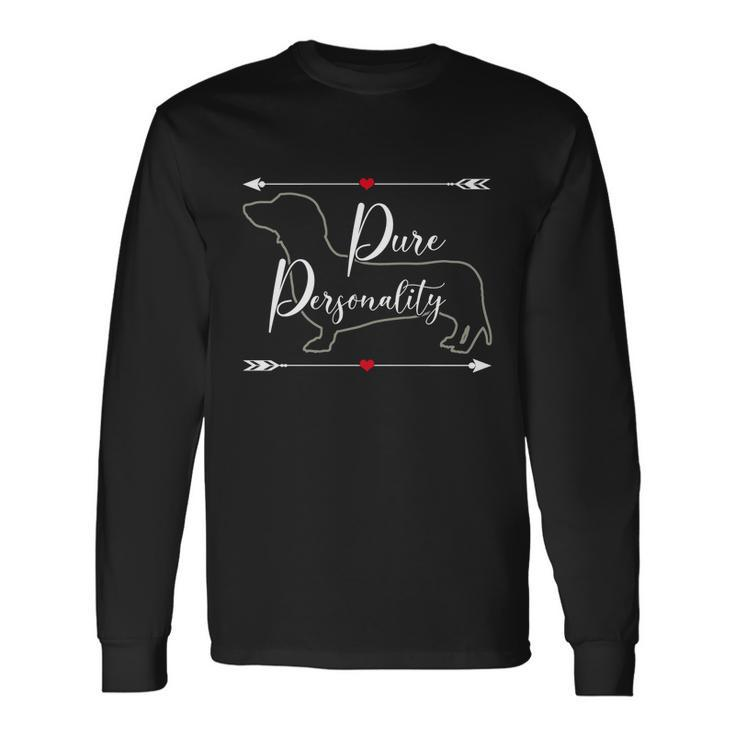 Dachshund Wiener Doxie Mom Cute Doxie Graphic Dog Lover Long Sleeve T-Shirt