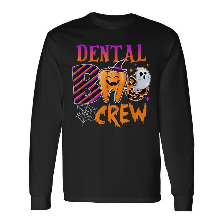 Dental Boo Crew Boo Th Dentist Matching Halloween Long Sleeve T-Shirt