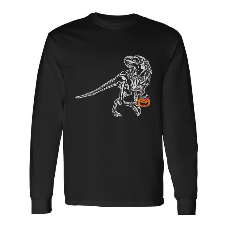 Dinosaur Halloween Quote Long Sleeve T-Shirt