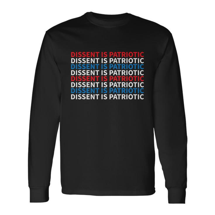 Dissent Is Patriotic Shirt Collar Rbg I Dissent Long Sleeve T-Shirt