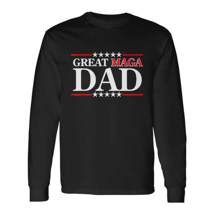Donald Trump Jr Fathers Day Great Maga Dad Long Sleeve T-Shirt