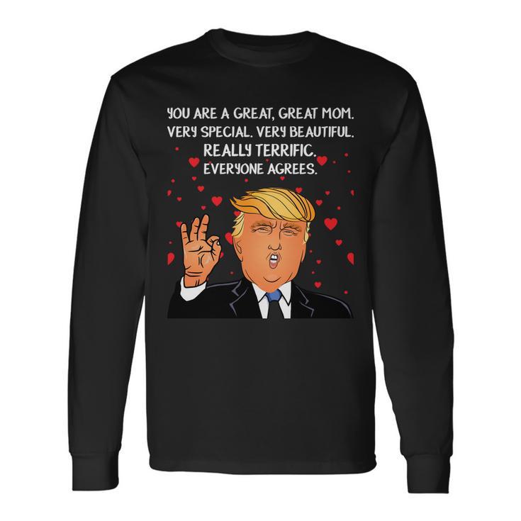 Donald Trump Mother-S Day Tshirt Long Sleeve T-Shirt