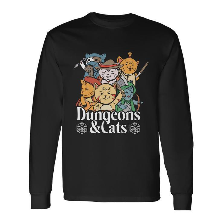 Dungeons And Cats Long Sleeve T-Shirt